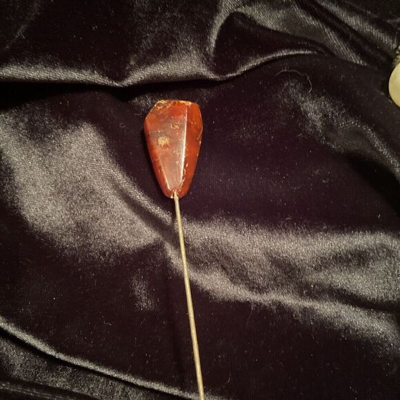 Vintage Lot of 3 Fashionable Hat Pins Various Designs - Picture 3 of 5